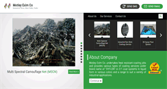 Desktop Screenshot of motleyexim.com